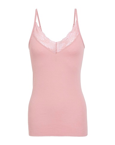 HANRO Undershirt Antique rose 100% Cotton, Polyamide, Elastane
