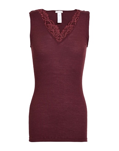 HANRO Tricot de peau Chocolat 80% Laine, 20% Soie
