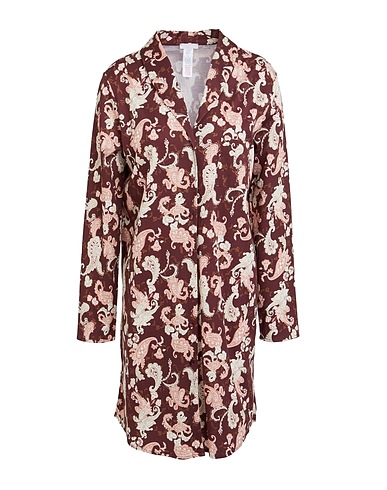 HANRO Sleepwear Burgundy 100% Cotton
