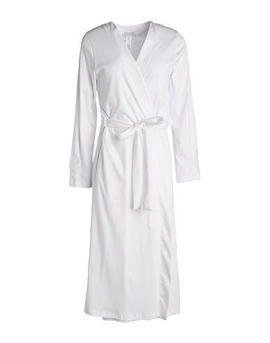 HANRO Dressing gowns & bathrobes Off white 100% Cotton, Polyester