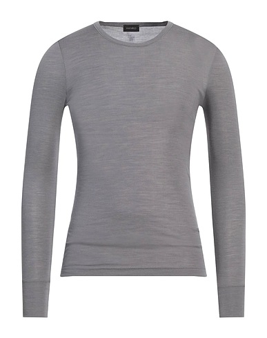 HANRO アンダーＴシャツ グレー ウール 70% / シルク 30%