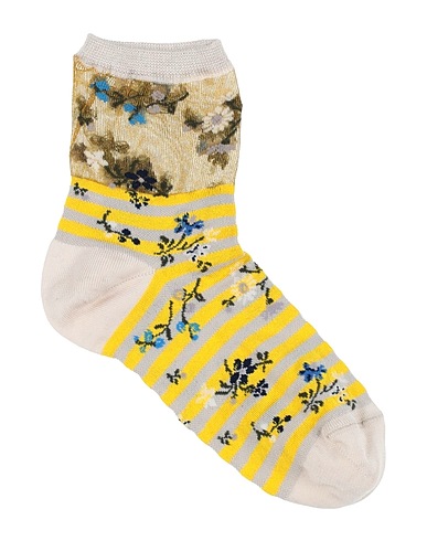 ALTO Milano Socks & tights Yellow 70% Cotton, 18% Polyamide, 10% Polyester, 2% Elastane
