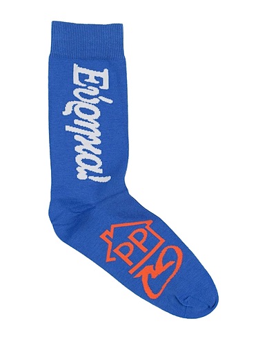 PUBLIC POSSESSION Calze e Calzini Blu 80% Cotone, 18% Poliammide, 2% Elastan