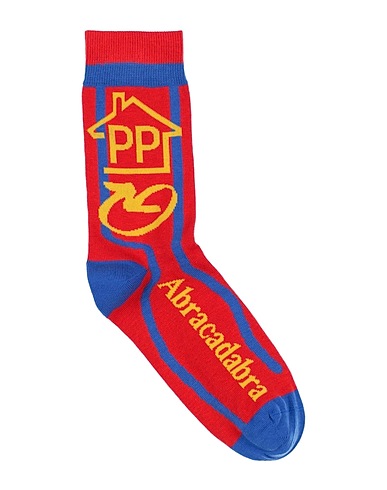 PUBLIC POSSESSION Socks & tights Red 80% Cotton, 18% Polyamide, 2% Elastane
