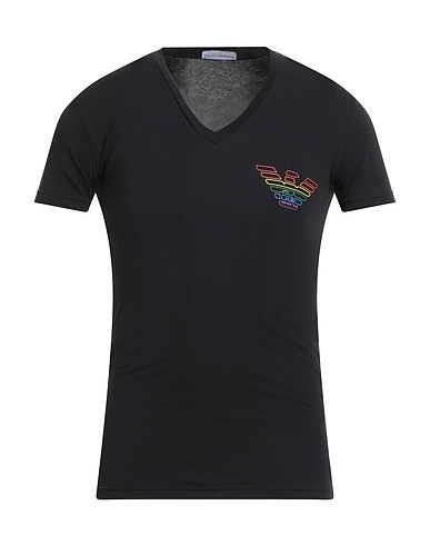 EMPORIO ARMANI Undershirt UNDERWEAR Black 95% Cotton, 5% Elastane