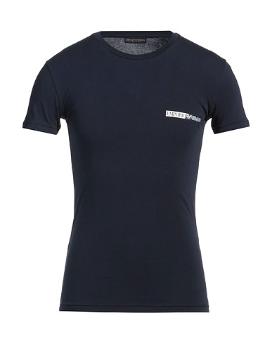 EMPORIO ARMANI Undershirt UNDERWEAR Midnight blue 95% Cotton, 5% Elastane