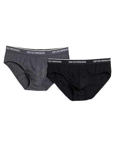 EMPORIO ARMANI Brief UNDERWEAR Charcoal 95% Cotton, 5% Elastane