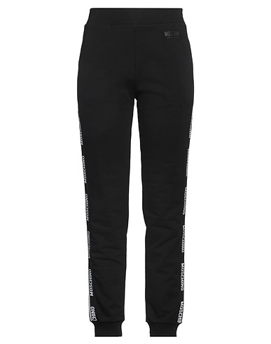 MOSCHINO Casual pants UNDERWEAR Black 95% Cotton, 5% Elastane