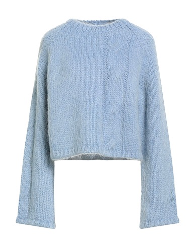 JW ANDERSON Jumper Light blue 42% Acrylic, 33% Polyamide, 18% Mohair wool, 7% Wool