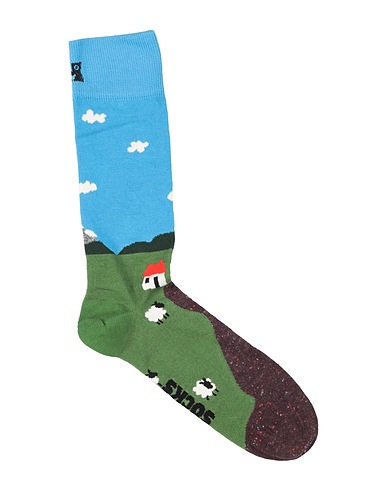 HAPPY SOCKS Calze e Calzini Verde 83% Cotone, 13% Poliammide, 2% Elastan, 2% Poliestere