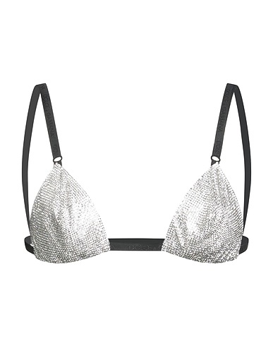 DOLCE&GABBANA Top Silver 70% Crystal, 30% Brass