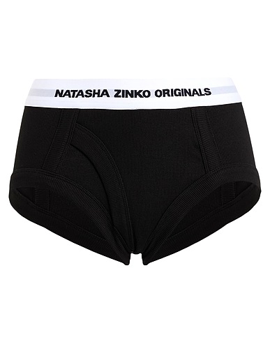 NATASHA ZINKO Slip Nero 98% Cotone, 2% Elastan