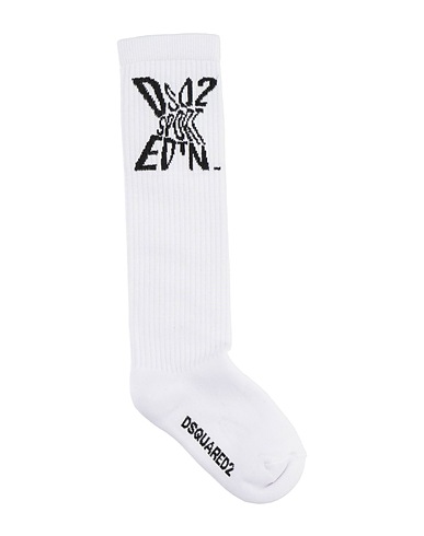 DSQUARED2 Socks & tights White 68% Cotton, 23% Nylon, 8% Elastic fibres, 1% Elastane