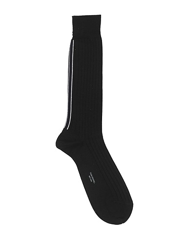 THOM BROWNE Socks & tights Black Super 130s Wool