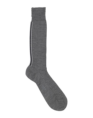 THOM BROWNE Socks & tights Grey Super 130s Wool