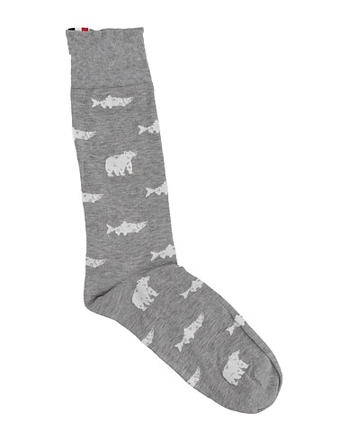 THOM BROWNE Socks & tights Light grey 100% Cashmere
