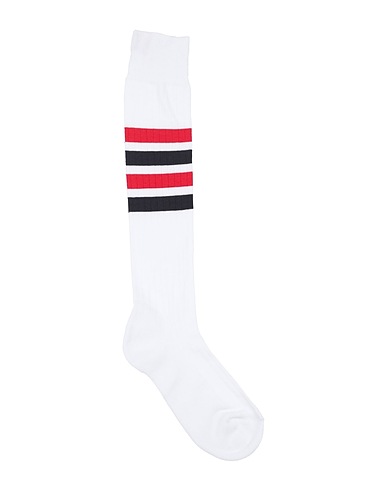THOM BROWNE Socks & tights White 80% Cotton, 15% Polyamide, 5% Elastane