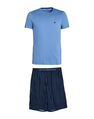 EMPORIO ARMANI Sleepwear UNDERWEAR Slate blue 100% Cotton, Polyamide, Polyester, Elastane