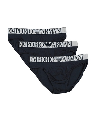 EMPORIO ARMANI Brief UNDERWEAR Navy blue 95% Cotton, 5% Elastane, Polyester, Polyamide