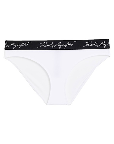KARL LAGERFELD ショーツ ホワイト オーガニックコットン 95% / ポリウレタン 5%