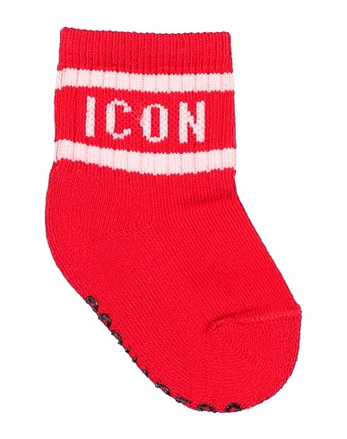 DSQUARED2 Socks & tights Red 80% Cotton, 18% Polyamide, 2% Elastane