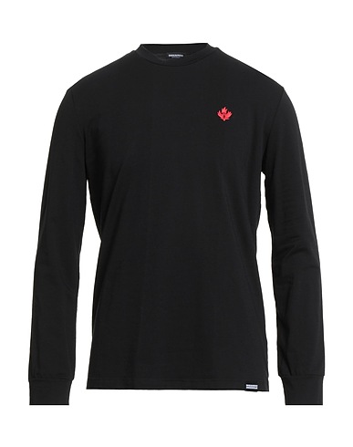 DSQUARED2 Undershirt UNDERWEAR Black 94% Cotton, 6% Elastane