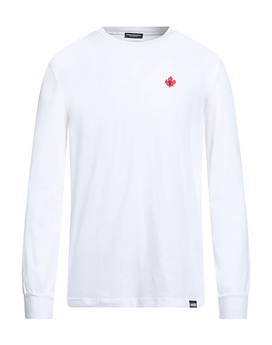 DSQUARED2 Undershirt UNDERWEAR White 94% Cotton, 6% Elastane