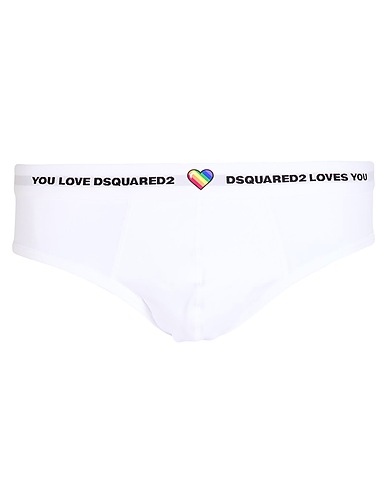 DSQUARED2 Slip UNDERWEAR Blanc 94% Coton, 6% Élasthanne