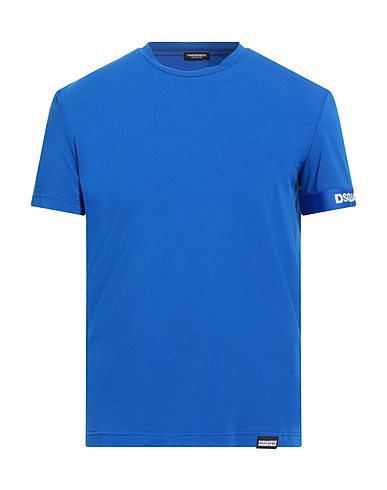 DSQUARED2 Undershirt UNDERWEAR Bright blue 94% Cotton, 6% Elastane