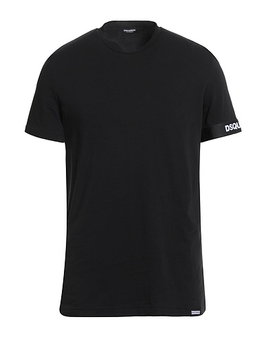 DSQUARED2 Undershirt UNDERWEAR Black 94% Cotton, 6% Elastane