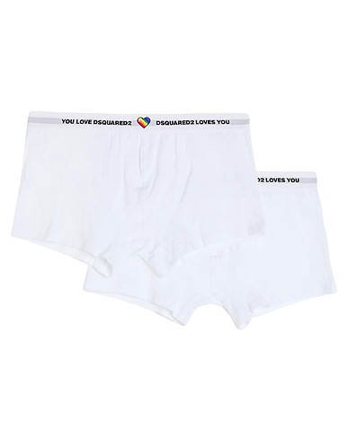 DSQUARED2 Boxer UNDERWEAR White 94% Cotton, 6% Elastane