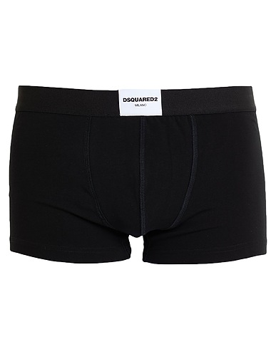 DSQUARED2 Boxer UNDERWEAR Black 94% Cotton, 6% Elastane