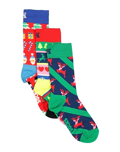 HAPPY SOCKS Socks & tights Green 86% Cotton, 12% Polyamide, 2% Elastane