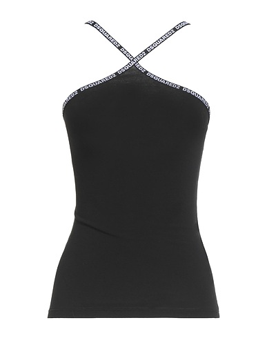 DSQUARED2 Undershirt UNDERWEAR Black 94% Cotton, 6% Elastane