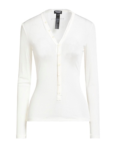 DSQUARED2 T-shirt UNDERWEAR Cream 96% Viscose, 4% Elastane