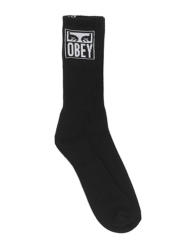 OBEY Socks & tights Black 85% Cotton, 13% Polyester, 2% Elastane