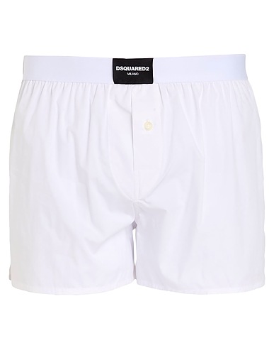 DSQUARED2 Boxer UNDERWEAR White 98% Cotton, 2% Elastane