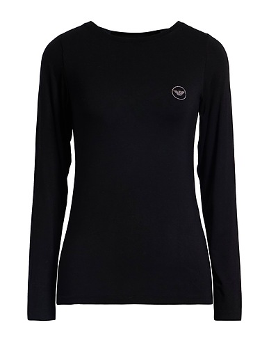 EMPORIO ARMANI アンダーＴシャツ UNDERWEAR ブラック レーヨン 97% / ポリウレタン 3%