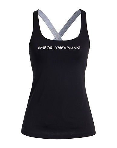 EMPORIO ARMANI Undershirt UNDERWEAR Black 95% Cotton, 5% Elastane, Polyester