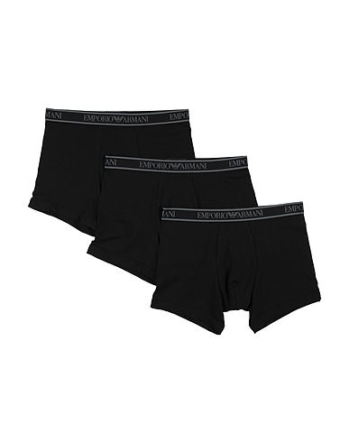 EMPORIO ARMANI UNDERWEAR & SLEEPWEAR UNDERWEAR Black 95% Cotton, 5% Elastane