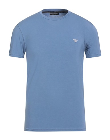 EMPORIO ARMANI 언더셔츠 UNDERWEAR 스카이 블루 90% 모달, 10% 엘라스테인