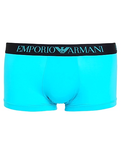 EMPORIO ARMANI Boxer UNDERWEAR Turquoise 86% Polyamide, 14% Elastane