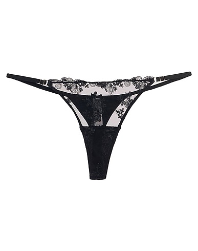 TWINSET Brief Black 89% Polyamide, 11% Elastane, Polyester