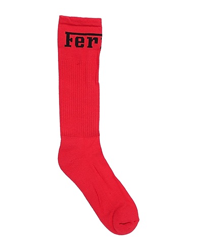 FERRARI Socks & tights Red 84% Cotton, 13% Polyamide, 3% Elastane