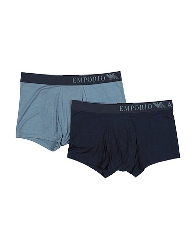 EMPORIO ARMANI Boxer UNDERWEAR Slate blue 95% Viscose, 5% Elastane