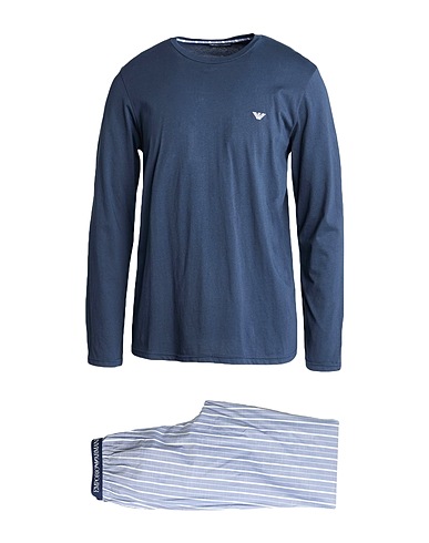 EMPORIO ARMANI Pyjama UNDERWEAR Marineblau 100% Baumwolle