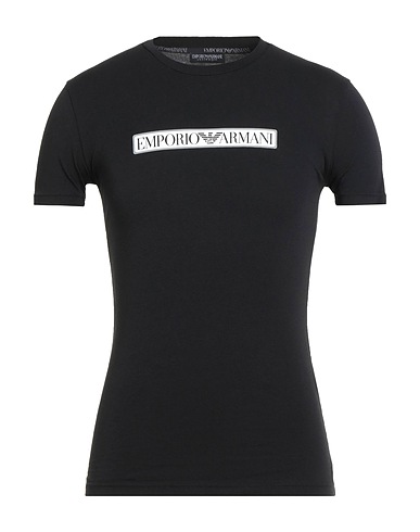 EMPORIO ARMANI Undershirt UNDERWEAR Black 95% Cotton, 5% Elastane