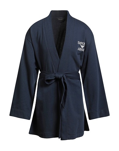 EMPORIO ARMANI Dressing gowns & bathrobes UNDERWEAR Midnight blue 60% Cotton, 40% Polyester