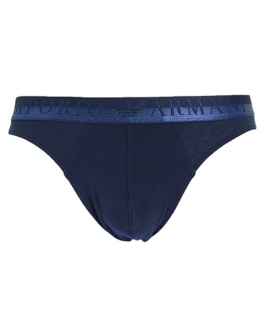 EMPORIO ARMANI Brief UNDERWEAR Navy blue 95% Cotton, 5% Elastane, Polyamide, Polyester