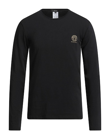 VERSACE アンダーＴシャツ ブラック コットン 94% / ポリウレタン 6%